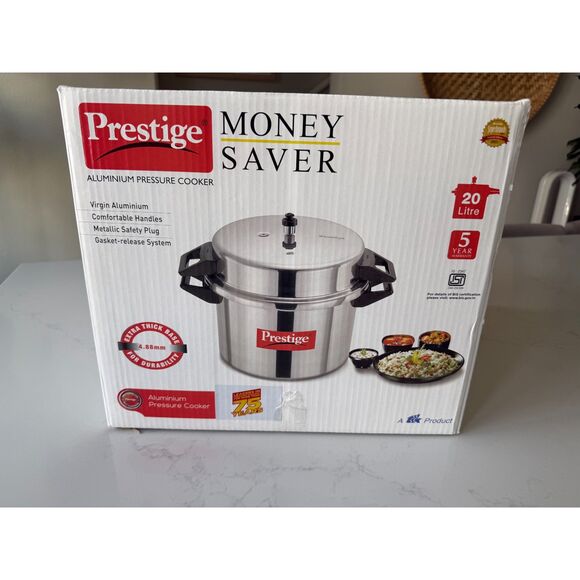 Prestige 20 Liter Aluminum Pressure Cooker – Popular Series, Brand New - Picture 1 of 4